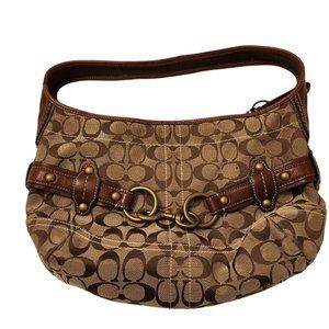 🎁🎁🔥EUC: Vintage Coach Brown Purse with Leather Strap 🔥🎁🎁